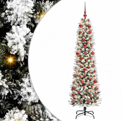 Mākslīgāziemassvētkueglīte With Leds Balts 180Cm Pvc Vidaxl