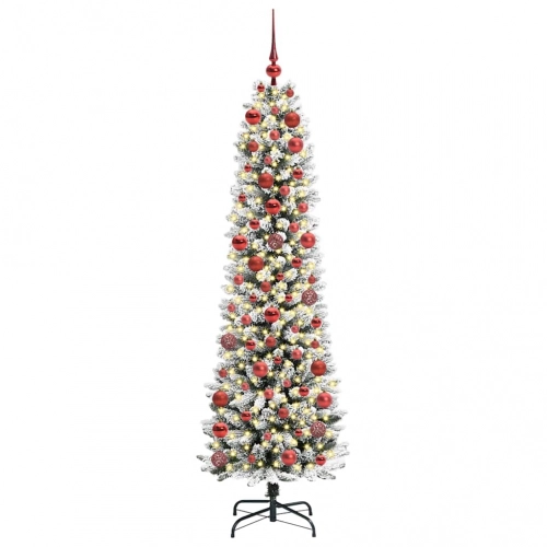 Mākslīgāziemassvētkueglīte With Leds Balts 180Cm Pvc Vidaxl