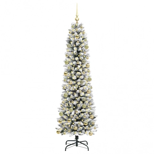 Mākslīgāziemassvētkueglīte With Leds Balts 210Cm Pvc Vidaxl
