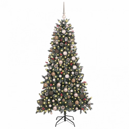 Mākslīgāziemassvētkueglīte Zaļa 114 X 114 X 210 Cm Pvc Vidaxl