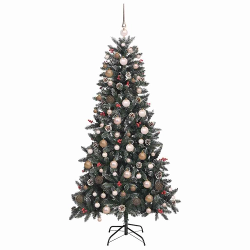 Mākslīgāziemassvētkueglīte Zaļa 114 X 114 X 210 Cm Pvc Vidaxl