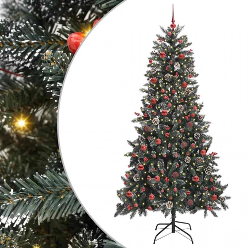 Mākslīgāziemassvētkueglīte Zaļa 114 X 114 X 210 Cm Pvc Vidaxl