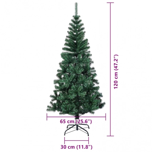 Mākslīgāziemassvētkueglīte Zaļa 120Cm Pvc Vidaxl