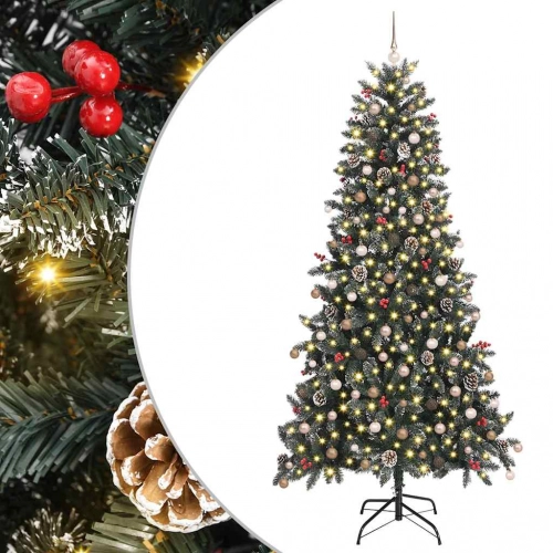Mākslīgāziemassvētkueglīte Zaļa 129.5 X 129.5 X 240 Cm Pvc Vidaxl