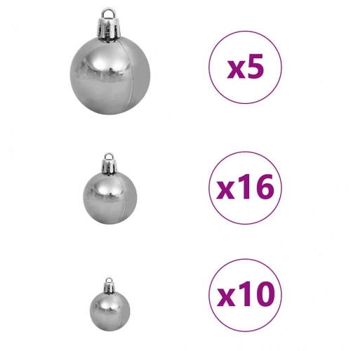 Mākslīgāziemassvētkueglīte Zaļa 210Cm Pvc Vidaxl