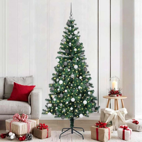 Mākslīgāziemassvētkueglīte Zaļa 210Cm Pvc Vidaxl