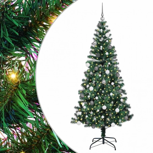 Mākslīgāziemassvētkueglīte Zaļa 210Cm Pvc Vidaxl