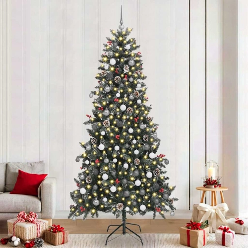 Mākslīgāziemassvētkueglīte Zaļa 240Cm Pvc Vidaxl