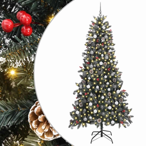 Mākslīgāziemassvētkueglīte Zaļa 240Cm Pvc Vidaxl