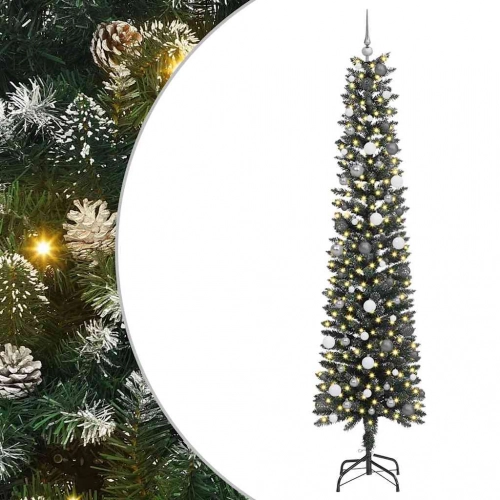 Mākslīgāziemassvētkueglīte Zaļa 240Cm Pvc Vidaxl