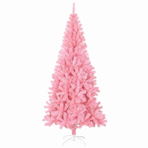 Mākslīgie Ziemassvētku Koki Su 300 Led Rozā 180 Cm Pvc Vidaxl