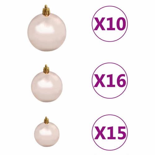 Mākslīgie Ziemassvētku Koki Su 300 Led Sudraba 180 Cm Pet Vidaxl