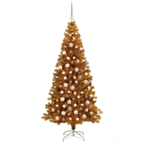 Mākslīgie Ziemassvētku Koki Su 300 Led Zelts 180 Cm Pet Vidaxl