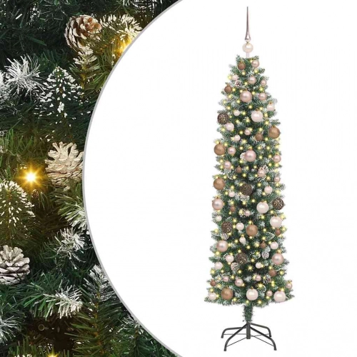 Mākslīgs Slaids Ziemassvētku Koks Su 300 Led Zaļa 180 Cm Vidaxl