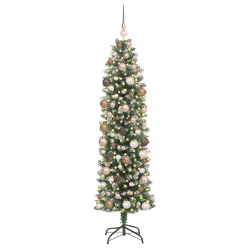Mākslīgs Slaids Ziemassvētku Koks Su 300 Led Zaļa 180 Cm Vidaxl