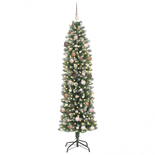 Mākslīgs Slaids Ziemassvētku Koks Su 300 Led Zaļa 210 Cm Vidaxl