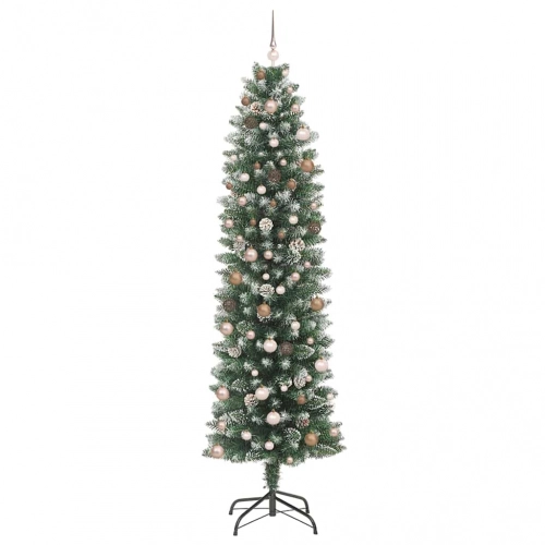 Mākslīgs Slaids Ziemassvētku Koks Su 300 Led Zaļa 240 Cm Vidaxl