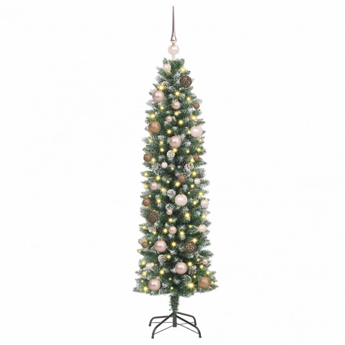 Mākslīgs Slaids Ziemassvētku Koks Zaļa 150 Cm Vidaxl