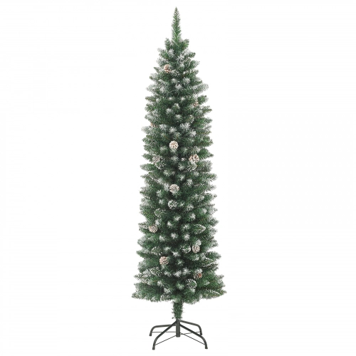 Mākslīgs Slaids Ziemassvētku Koks Zaļa 180 Cm Pvc Vidaxl