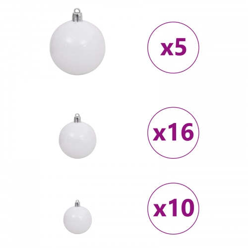 Mākslīgs Slaids Ziemassvētku Koks Zaļa 210 Cm Pvc Un Plastmasas Vidaxl