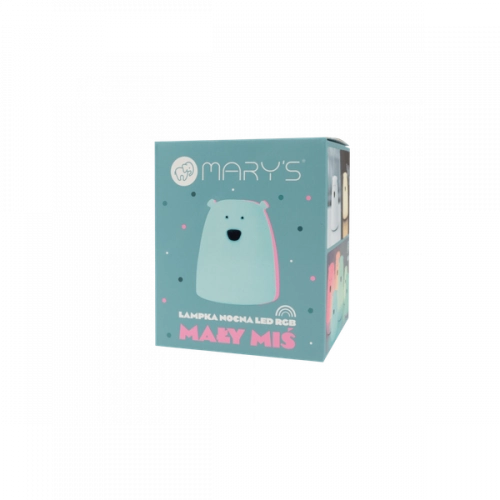 MARY'S Lampka Led Miś Mały Niebieski Rgb+ww /nb