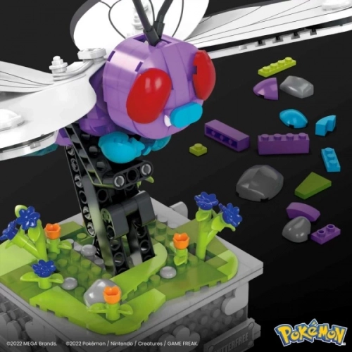 MEGA Pokemon - Kolekcjonerski Butterfree do zbudowania Klocki konstrukcyjne 582 elem. HKT22