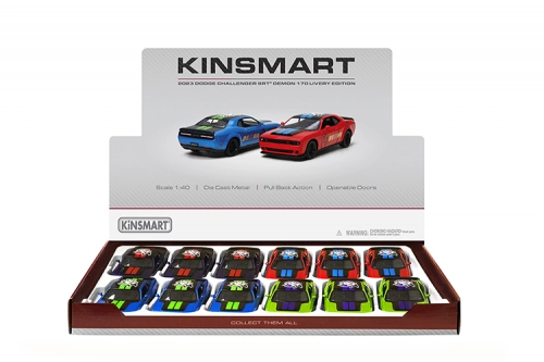 Металлическая авто моделька 2023 Dodge Challenger SRT Demon 170 (Livery Edition) 1:40 KT5461F