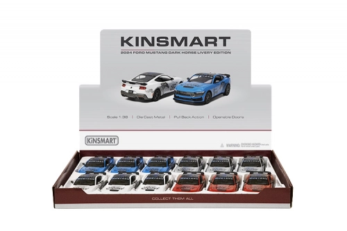 Metāla auto modelis 2024 Ford Mustang Dark Horse (Livery Edition) 1:38 KT5455F