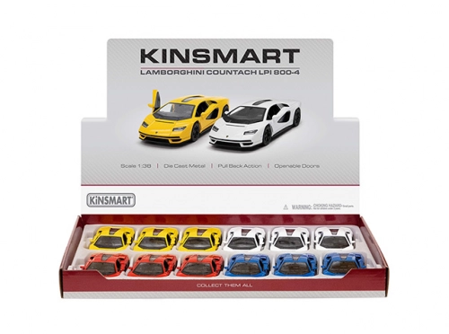 Metāla auto modelis Lamborghini Countach LPI 800-4 1:38 KT5437