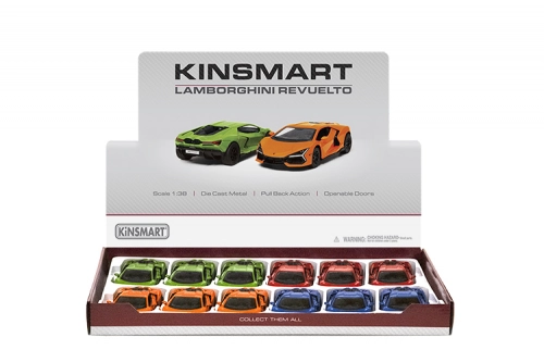 Metāla auto modelis Lamborghini Revuelto 1:38 KT5459