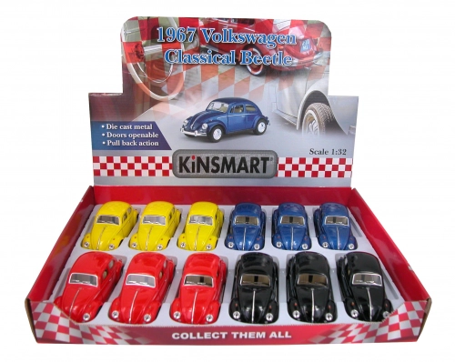Metāla mašīnas modelis 1967 Volkswagen Classical Beetle 1:32 KT5057
