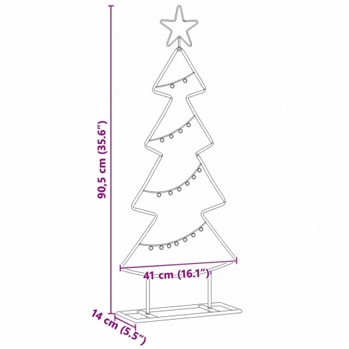 Metāla Ziemassvētku Koks Ar Statīvu Melna 90 Cm Tērauds Vidaxl