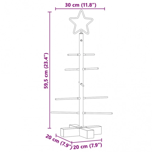 Metāla Ziemassvētku Koks Melna 60 Cm Pulverkrāsots Tērauds Vidaxl