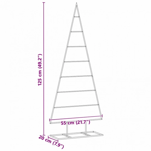 Metāla Ziemassvētku Koks Zelts 125 Cm Pulverkrāsots Tērauds Vidaxl