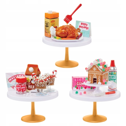 MGA&#039;S MINIVERSE Make It Mini Diner svētku ēdiens Ziemassvētku bumba dažādas 593782