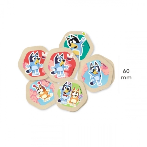 Micki Drewniana Gra Edukacyjna Memory Bluey