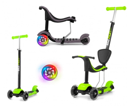 Skrejritenis Milly Mally Little Star Green 3in1