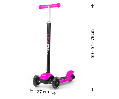 Skrejritenis Milly Mally Little Star Pink 3in1