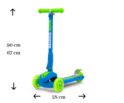 Skrejritenis Milly Mally Magic Blue-Green