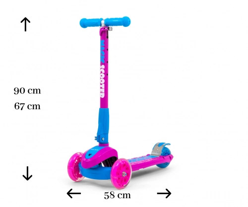 Skrejritenis Milly Mally Magic Pink-Blue