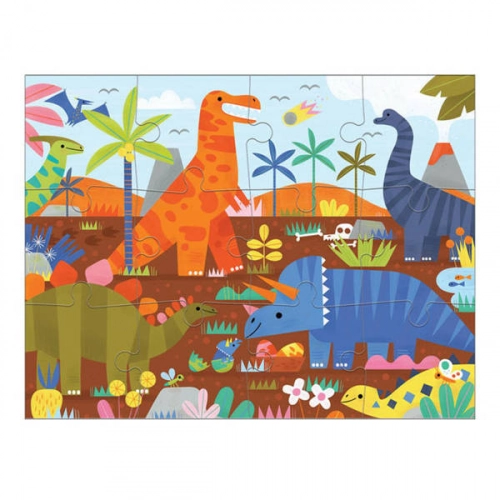 Mudpuppy Puzzle Obserwacyjne 12 Elementów 2+ Park Dinozaurów