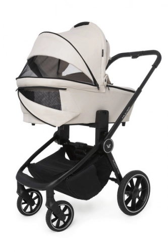 Muuvo Quick 4.0 Wózek Głęboko-Spacerowy Classic Black + Cybex Aton B2 i-Size Fotelik Samochodowy 0-13kg + Baza One Volcano Black