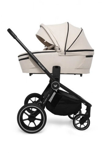 Muuvo Quick 4.0 Wózek Głęboko-Spacerowy Classic Black + Cybex Aton B2 i-Size Fotelik Samochodowy 0-13kg + Baza One Volcano Black