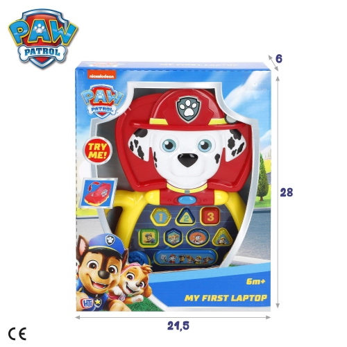 Muzikāla rotaļlieta My first Laptop Paw Patrol ar skaņu un gaismu no 6 men. CB39134