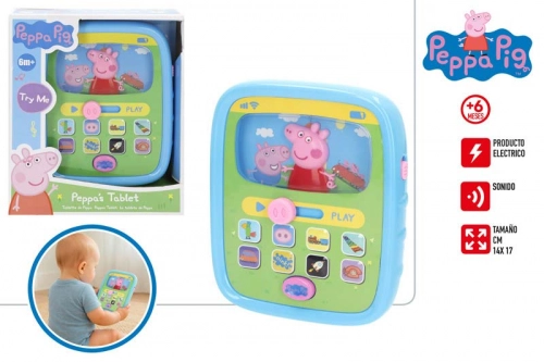 Muzikāla rotaļlieta Planšete Peppa Pig ar skaņu no 6 men. CB39160