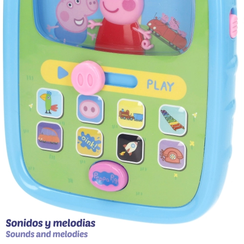 Muzikāla rotaļlieta Planšete Peppa Pig ar skaņu no 6 men. CB39160