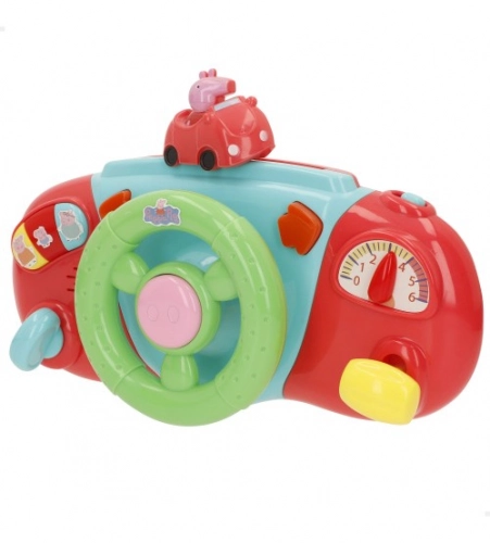 Muzikāla rotaļlieta stūre Peppa Pig ar skaņu no 6 men. CB39159