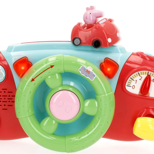 Muzikāla rotaļlieta stūre Peppa Pig ar skaņu no 6 men. CB39159