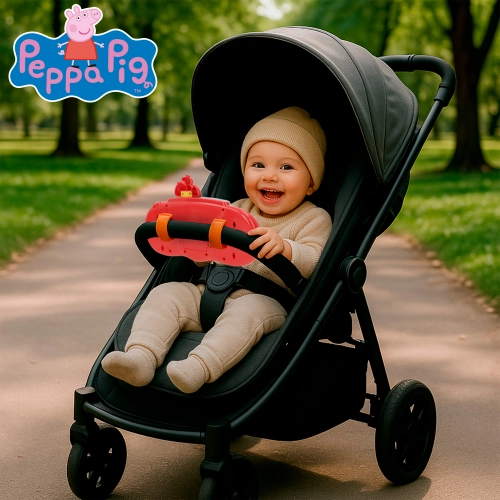 Muzikāla rotaļlieta stūre Peppa Pig ar skaņu no 6 men. CB39159