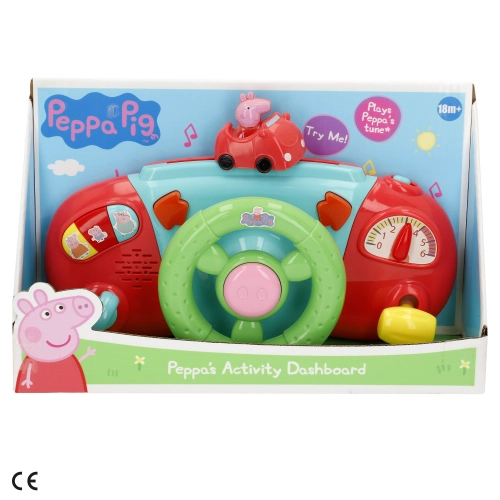 Muzikāla rotaļlieta stūre Peppa Pig ar skaņu no 6 men. CB39159